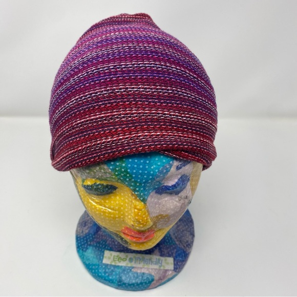 Maroon and Purple Head Wrap / Infinity Scarf - Picture 13 of 14